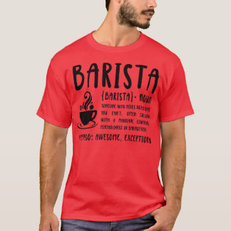 Camiseta Definición de Barista del Día Nacional de Barista