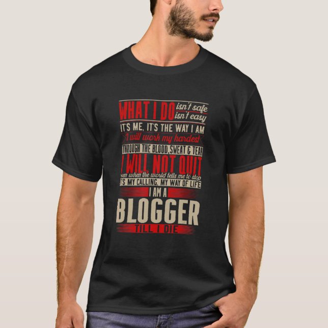 Camiseta Definición de blogger (Anverso)