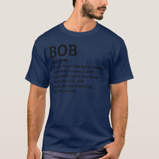 Camiseta Definición de Bob Nombre Cumpleaños Divertido Pers