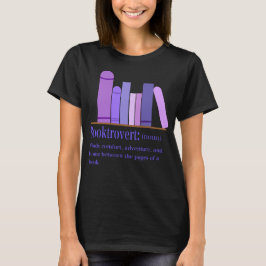 Camiseta Definición de Booktrovert – Diseño de amante de li