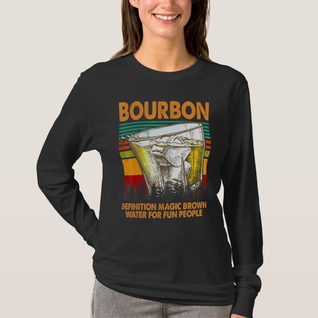Camiseta Definición De Borbón Agua Marrón Mágica Para Las P (Anverso)