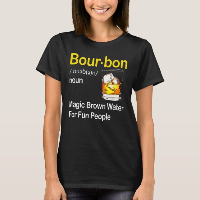 Camiseta Definición De Borbón Agua Marrón Mágica Para Perso (Anverso)