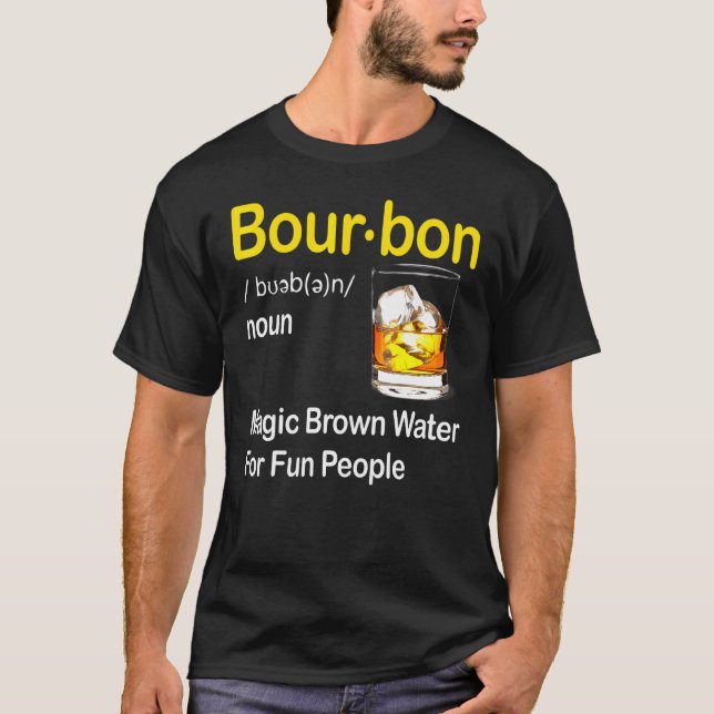 Camiseta Definición De Borbón Agua Marrón Mágica Para Perso (Anverso)