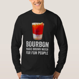 Camiseta Definición de Bourbon Agua Marrón Mágica Para Gent