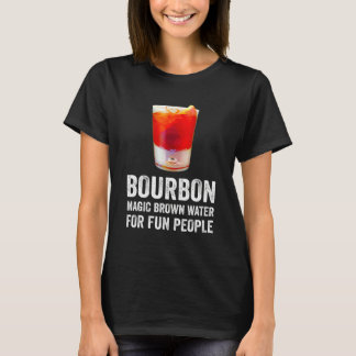 Camiseta Definición de Bourbon Agua Marrón Mágica Para Gent