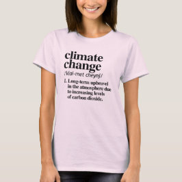 CAMISETA DEFINICIÓN DE CAMBIO CLIMÁTICO