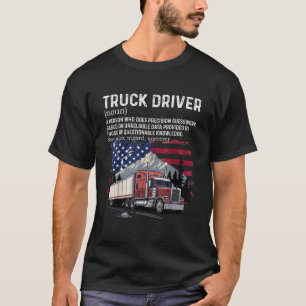 Camiseta Definición de camionero Arte del mejor camionero