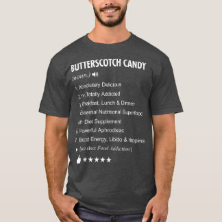 Camiseta Definición de Candy Butterscotch Significado Funny