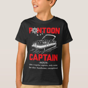 Camiseta Definición de Capitán de Pontón Divertida Barco de