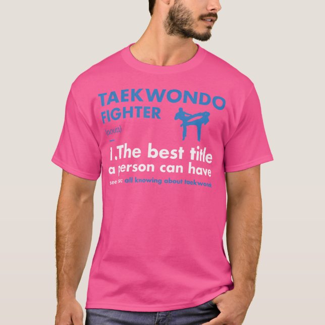 Camiseta Definición de caza deportiva Taekwondo (Anverso)