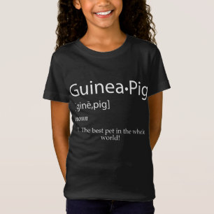 Camiseta Definición de Cerdo de Guinea - Mejor Mascota Para