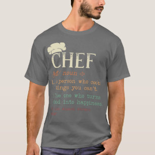 Camiseta Definición de chef cocinero angustiado