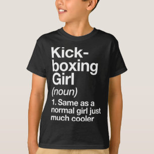 Camiseta Definición de chica de kickboxing divertida arte m