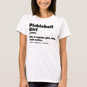 Camiseta Definición de chica de pickleball divertida camise