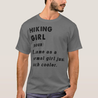 Camiseta definición de Chica de senderismo