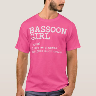 Camiseta Definición de chica fagotista Toca orquesta