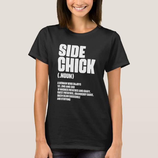 Camiseta Definición De Chick Lateral Para La Esposa Aliment (Anverso)