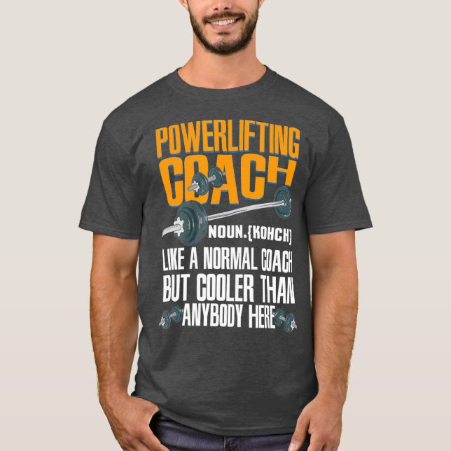 Camiseta Definición De Coach De Elevación De Poderío Para G (Anverso)