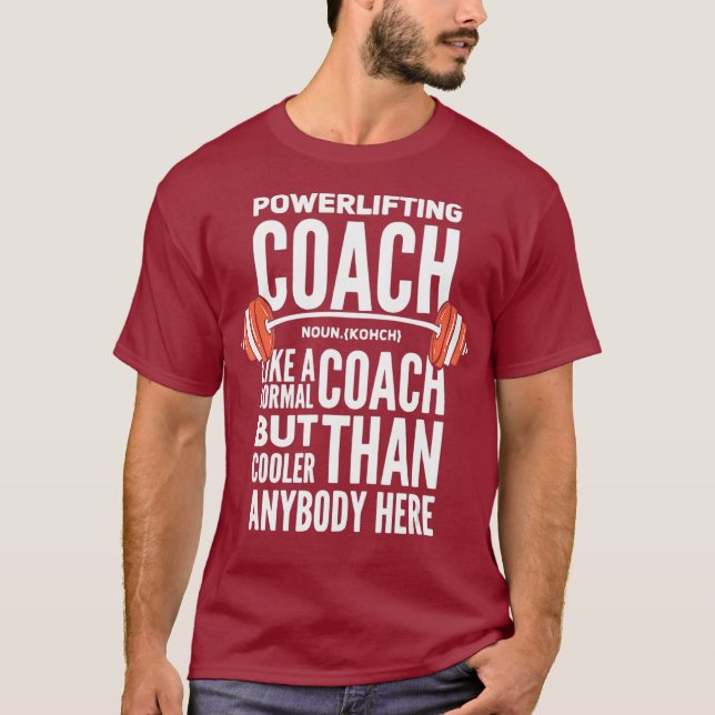 Camiseta Definición De Coach De Elevación De Poderío Para G (Anverso)