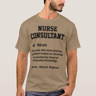 Camiseta Definición de consultor de enfermería