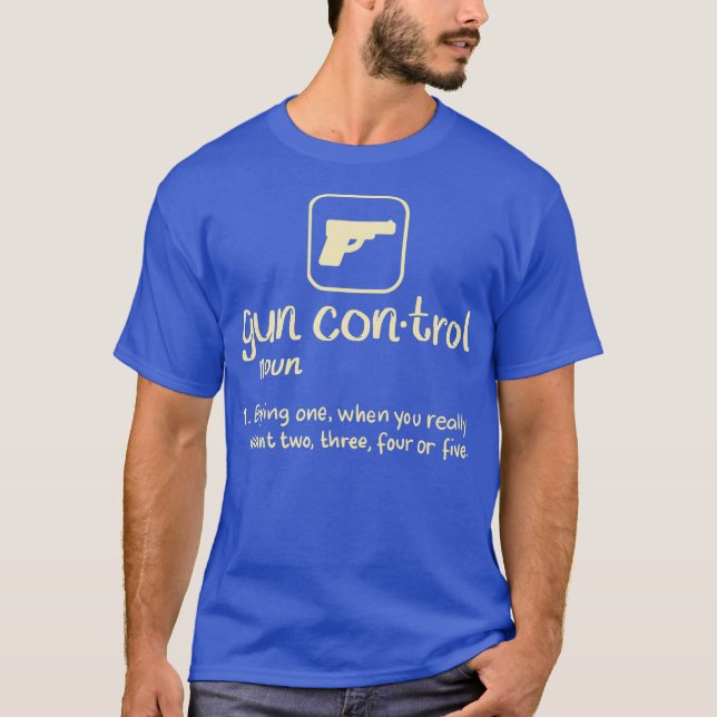 Camiseta Definición de control de armas Segunda enmienda (Anverso)