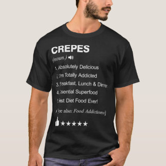 Camiseta Definición de crepes Significado delantal de cocin