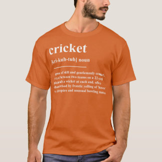 Camiseta Definición de cricket