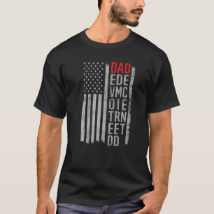 Camiseta Definición de DAD, "Da de Padre" de la bandera est