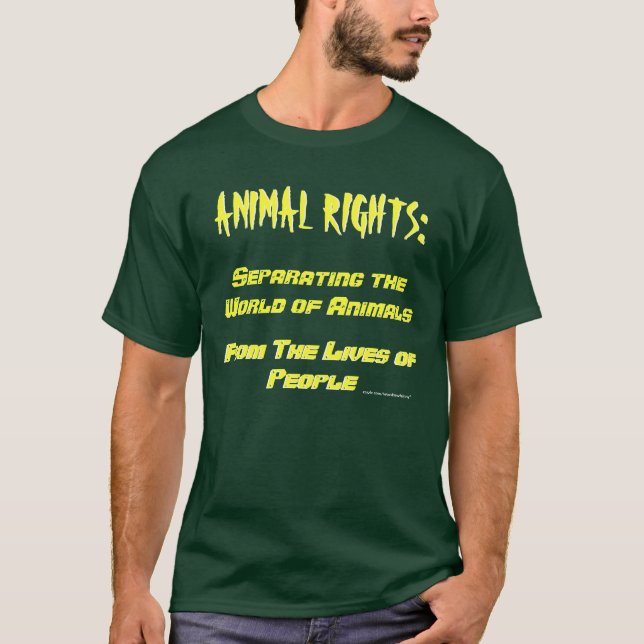 Camiseta Definición de derechos de los animales (Anverso)