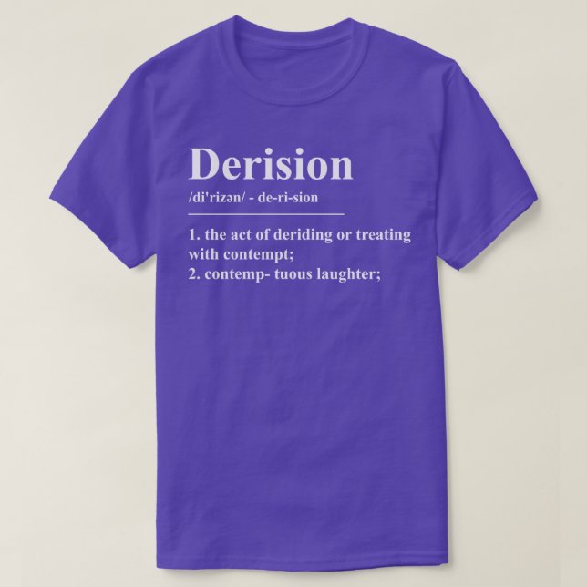 Camiseta Definición de derivación (Diseño del anverso)
