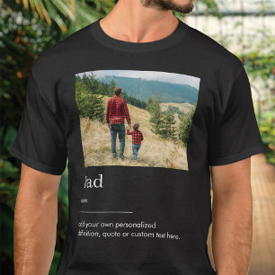 Camiseta Definición de diccionario de fotos de papá