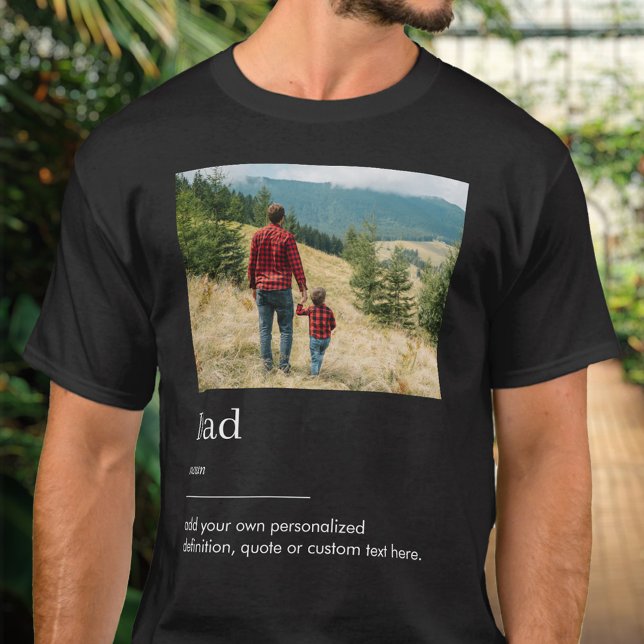 Camiseta Definición de diccionario de fotos de papá (Subido por el creador)