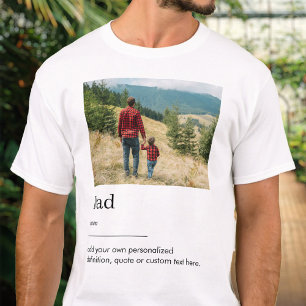 Camiseta Definición de diccionario de fotos de papá