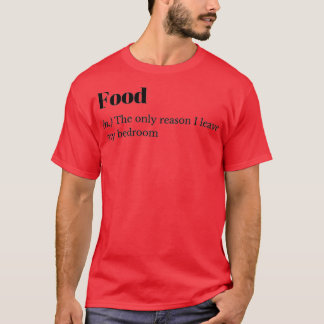 Camiseta Definición de diccionario divertida de alimentos