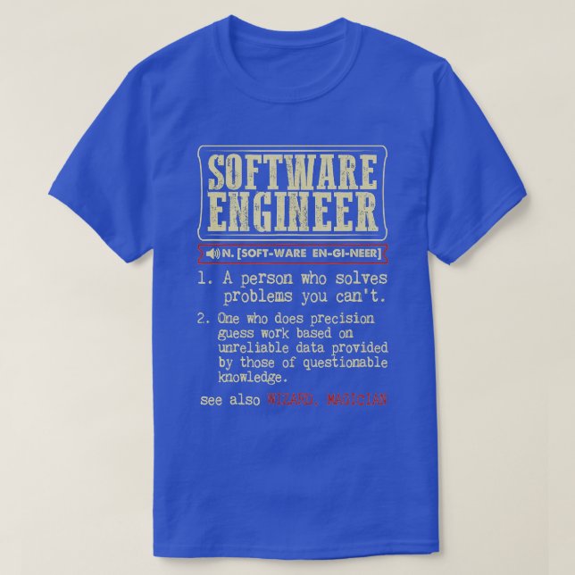 Camiseta Definición de diccionario divertida de ingeniero d (Diseño del anverso)