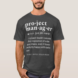 Camiseta Definición de diccionario divertida de Project Man
