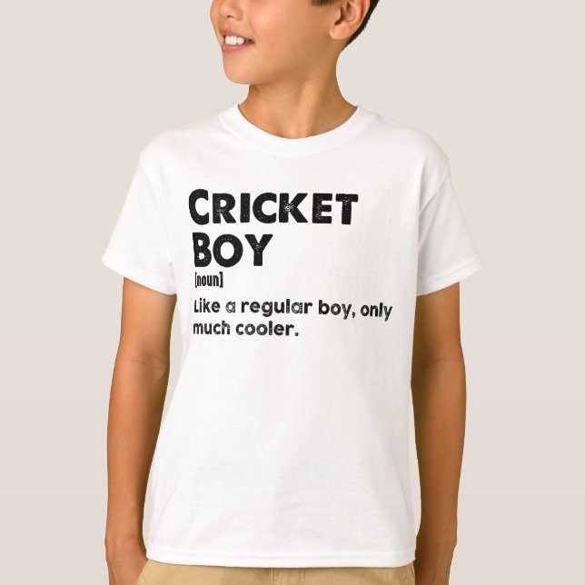 Camiseta Definición de diccionario divertida para criquet (Anverso)