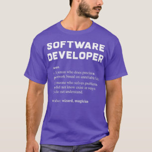 Camiseta Definición de diccionario divertida para desarroll