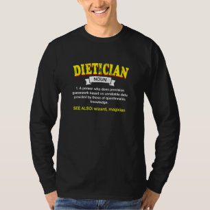Camiseta Definición de Dietista Humor de Nutricionista Nutr