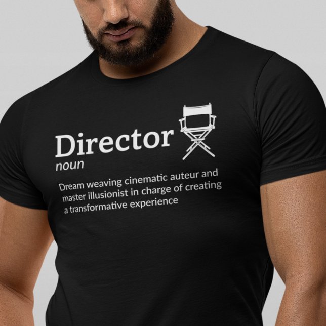Camiseta Definición de director Modo oscuro - Cineasta (Subido por el creador)