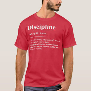 Camiseta Definición de disciplina