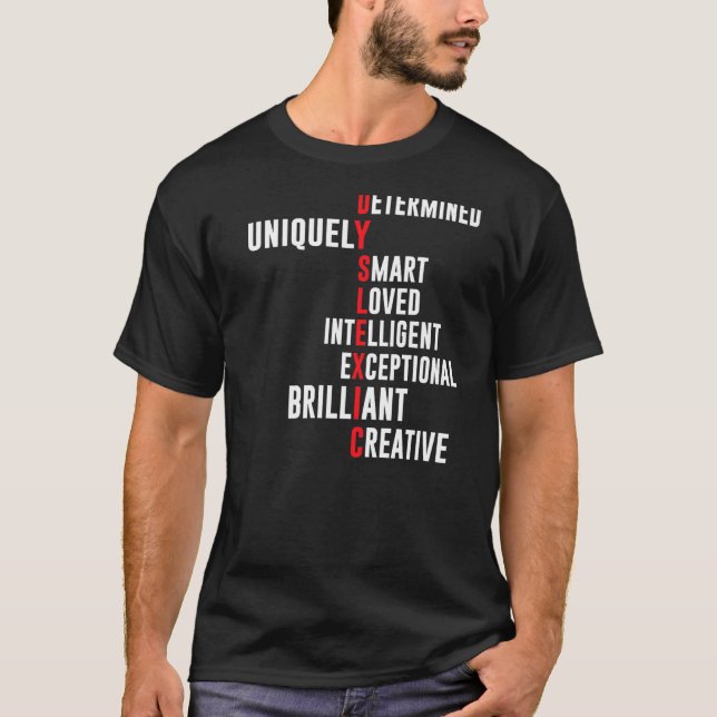 Camiseta Definición de dislexia, Determinado Lov Únicamente (Anverso)