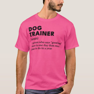 Camiseta Definición de Dograiner divertida en negro retro