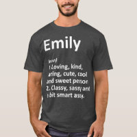 Definición de EMILY Nombre personalizado regalo di