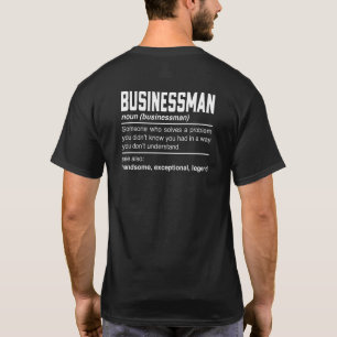 Camiseta Definición de empresario Diseño Inversionista Empr