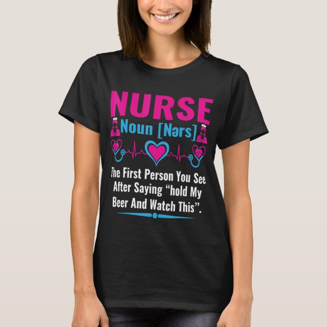 Camiseta Definición de enfermera (Anverso)