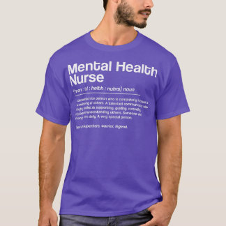 Camiseta Definición de Enfermero de Salud Mental, Salud Men