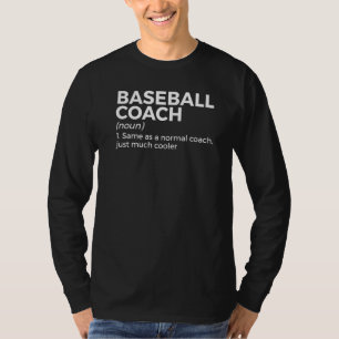 Camiseta Definición de Entrenador de Béisbol