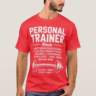Camiseta Definición de entrenador personal entrenador de fi