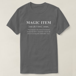 Camiseta Definición de equipo divertido de objeto mágico co
